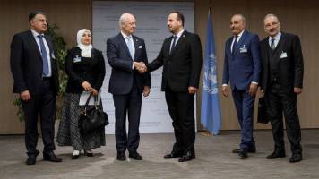 دیدار دی‌میستورا با هیئت مخالفان سوری و پیشنهاد برای مذاکرات مستقیم در ژنو