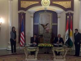 امضای نخستین پروتکل رسمی همکاری نظامی بین آمریکا و حکومت اقلیم کردستان عراق