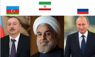دیدار روحانی، پوتین و الهام علی اف در باکو