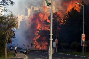 القاعده فلسطین مسئولیت آتش‌سوزی‌های اسرائیل را برعهده گرفت