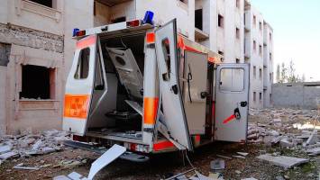 حمله خمپاره‌ای به بیمارستان صحرایی روسیه در حلب