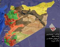چند درصد از خاک سوریه در دست گروههای مختلف است؟