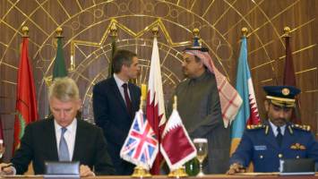دیدار  وزیران دفاع انگلیس و قطر 