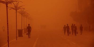 طوفان شن عراق را باز هم تعطیل کرد